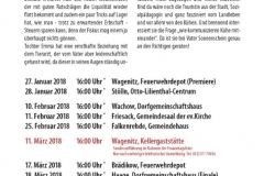 Terminplan Wagesäcke 2018